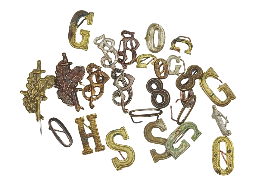 II RP ZESTAW KORPUSÓWEK I MONOGRAMÓW