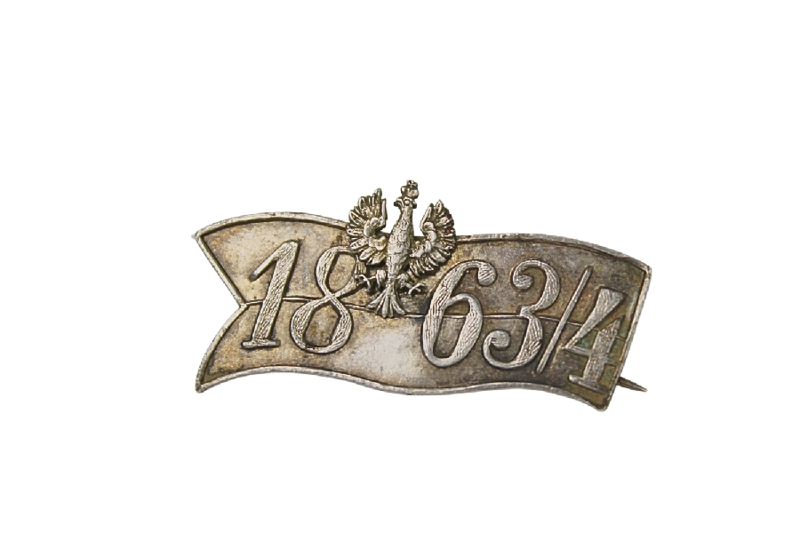 II RP Odznaka 1863 Powstanie Styczniowe Srebro Duża 