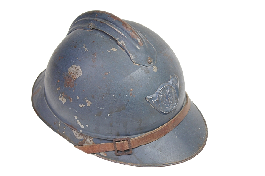 HEŁM WZ. 15 Z EMBLEMATEM ARMII POLSKIEJ WE FRANCJI