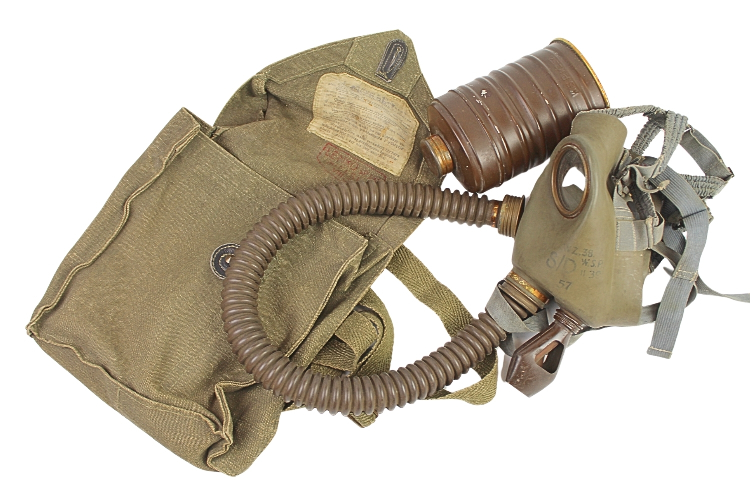 II RP Maska przeciwgazowa wz.38 Sanok 1939 z torbą