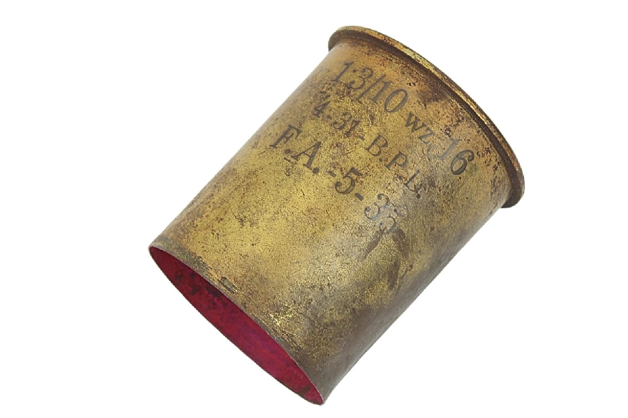 II RP Łuska haubica 100mm wz.14 19 1935 Orzeł Skorupa Dekoracyjna