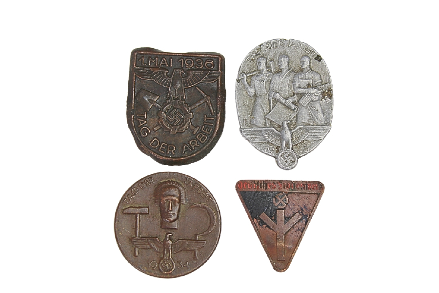 Zestaw odznak dnia pracy  1 Maj, Deutsches Frauenwerk