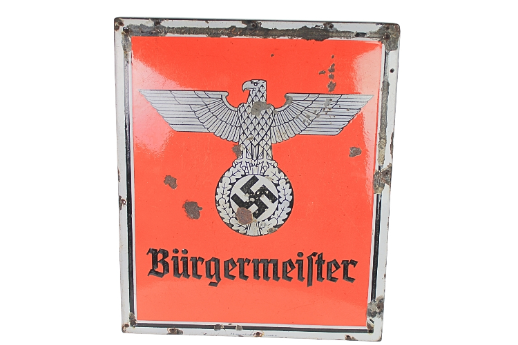 Tablica Szyld Burmistrz III Rzesza Nitschmann 