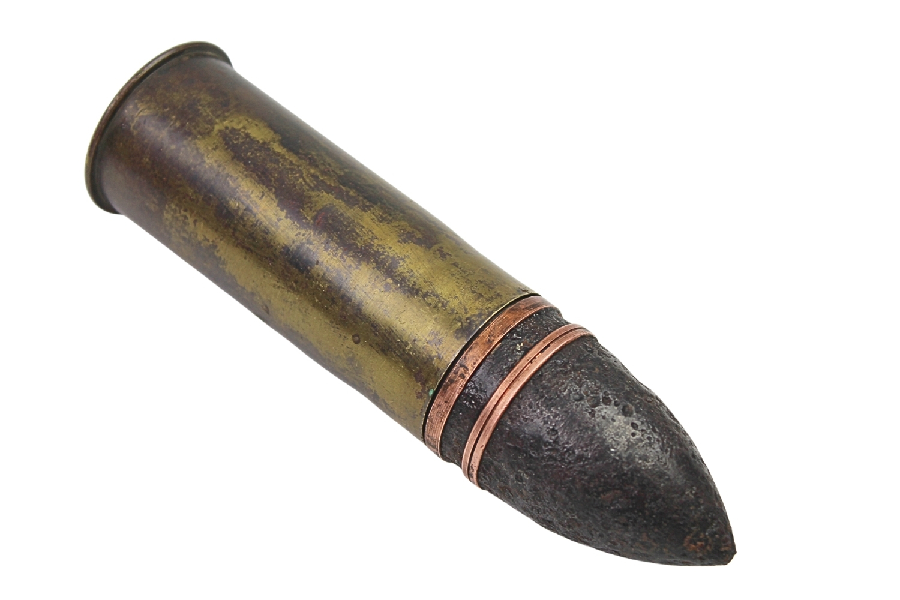 II RP Nabój Puteaux 37 MM wz.18 Skorupa Dekoracyjna