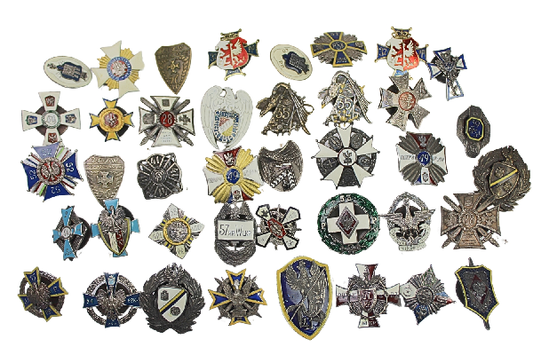 Zestaw Kopii Odznak Pułkowych Piechoty II RP 