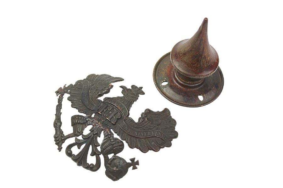 Orzeł z kominkiem z Pickelhaube