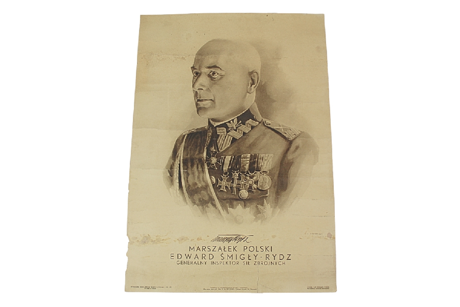 II RP Plakat Marszałek Edward Śmigły-Rydz 