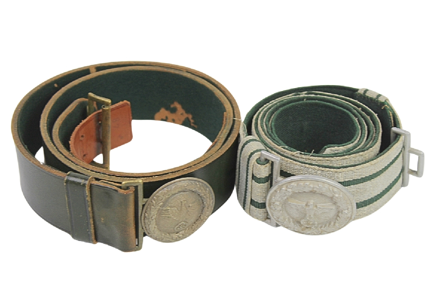 Dwa pasy służby leśnej III Rzesza 