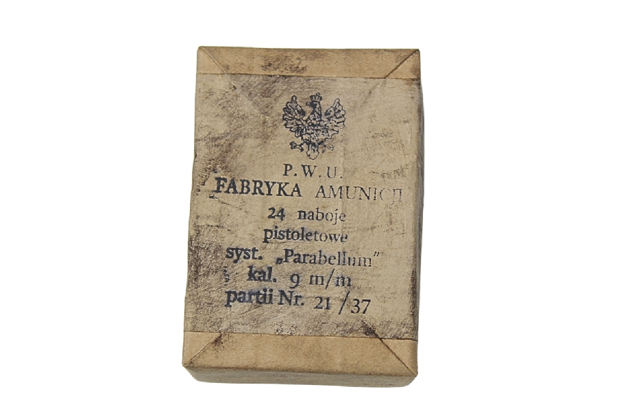 Pudełko na 24 naboje 9mm ViS wz.35 P.W.U. F.A. 1937 Kopia