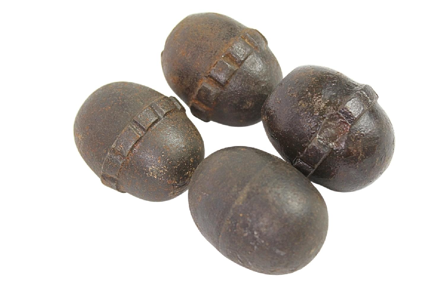 Zestaw Granatów pruskich Eihandgranate M17 skorupa dekoracyjna