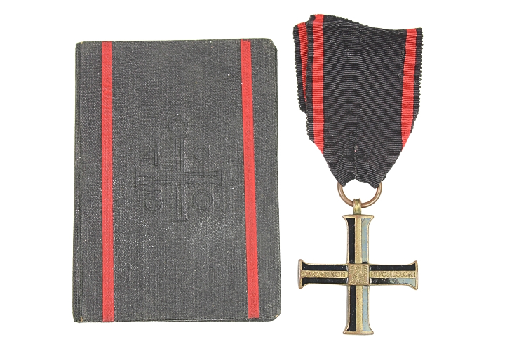 II RP KRZYŻ NIEPODLEGŁOŚCI WRAZ Z LEGITYMACJĄ