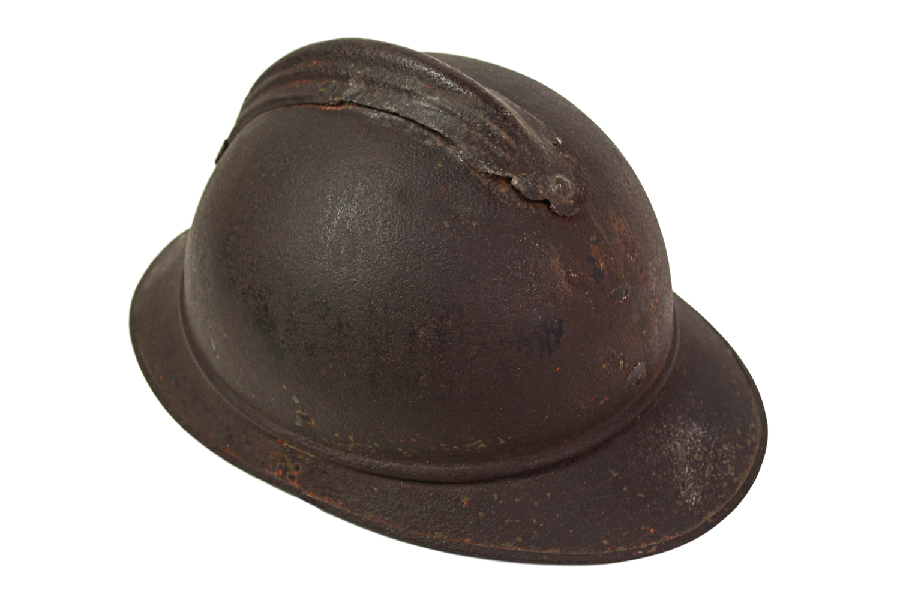 II RP Hełm Adrian wz.15 po polskim remoncie 