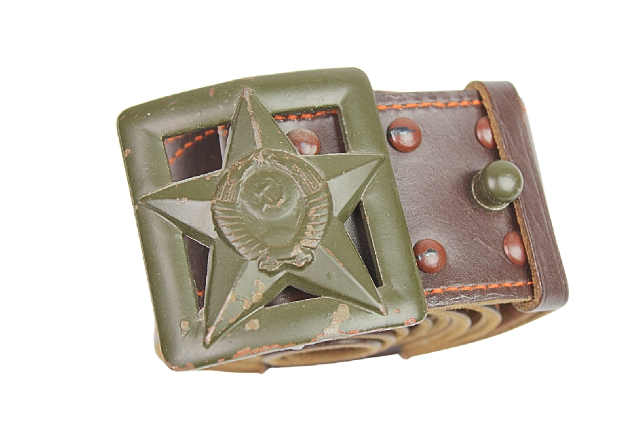 Pas z klamrą oficerską radziecki