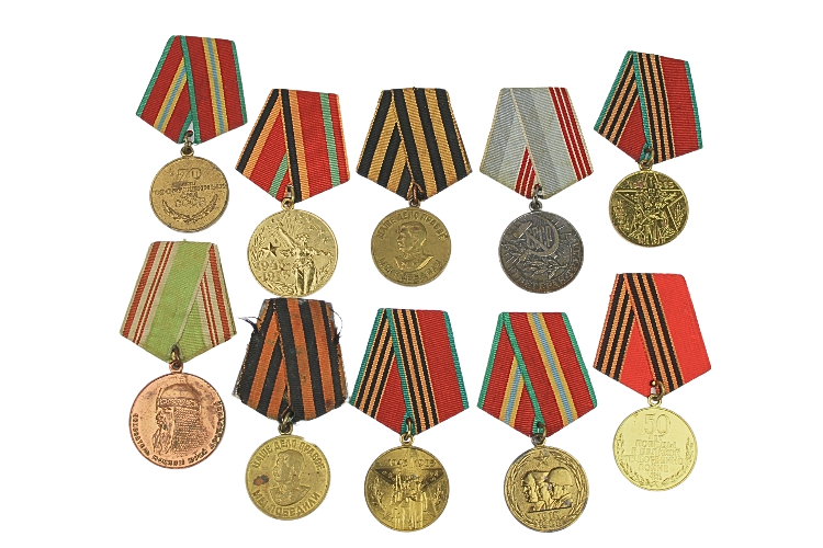 Duży zestaw medali ZSRR 