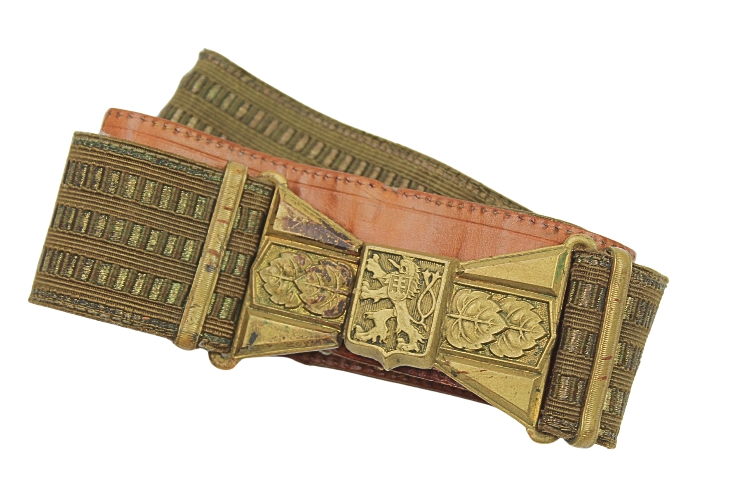 KLAMRA Z PASEM ZWIĄZKU CZECHOSŁOWACKICH STRAŻNIKÓW