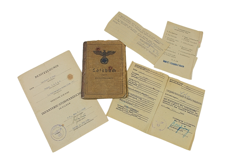 ZESTAW DOKUMENTÓW SOLDBUCH 5. FELDERSATZ BATAIllON 171 