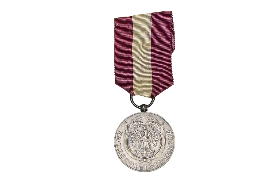 II RP SREBRNY MEDAL ZA DŁUGOLETNIĄ SŁUŻBĘ – XX LAT