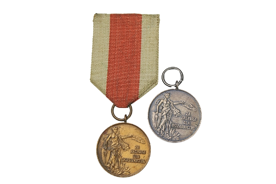 MEDALE ZA ZASŁUGI DLA POŻARNICTWA 2SZTUKI