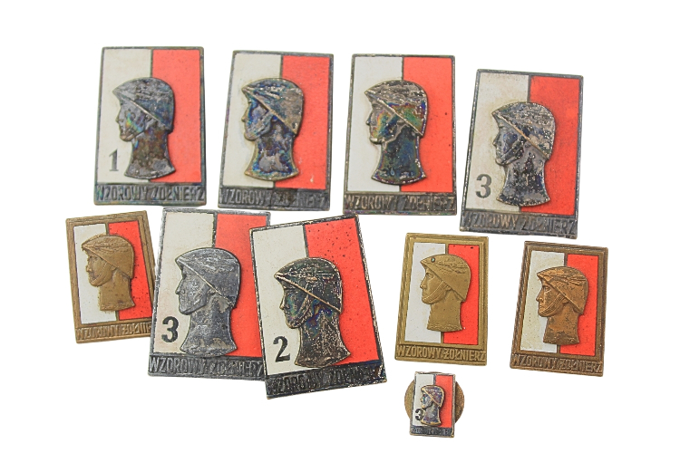 Zestaw odznak Wzorowy Żołnierz