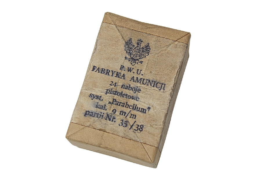 Pudełko na 24 naboje 9mm ViS wz.35 P.W.U. F.A. 1938 Kopia