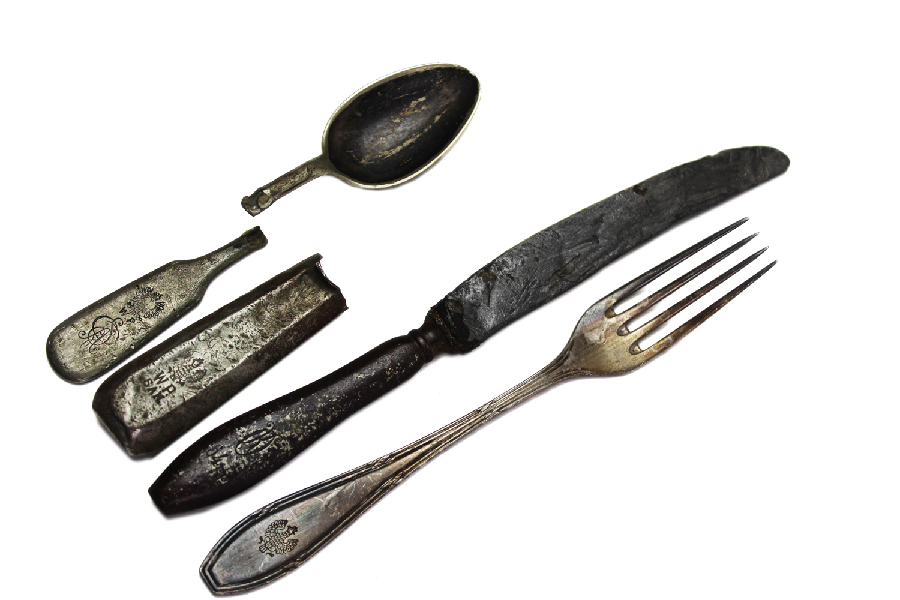 II RP Zestaw Sztućców W.P. 64pp, WP SAN, OSA