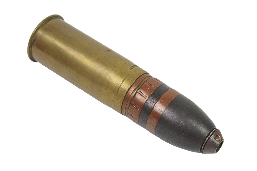 NABÓJ 37MM C/97 KARLSRUHE SKORUPA DEKORACYJNA