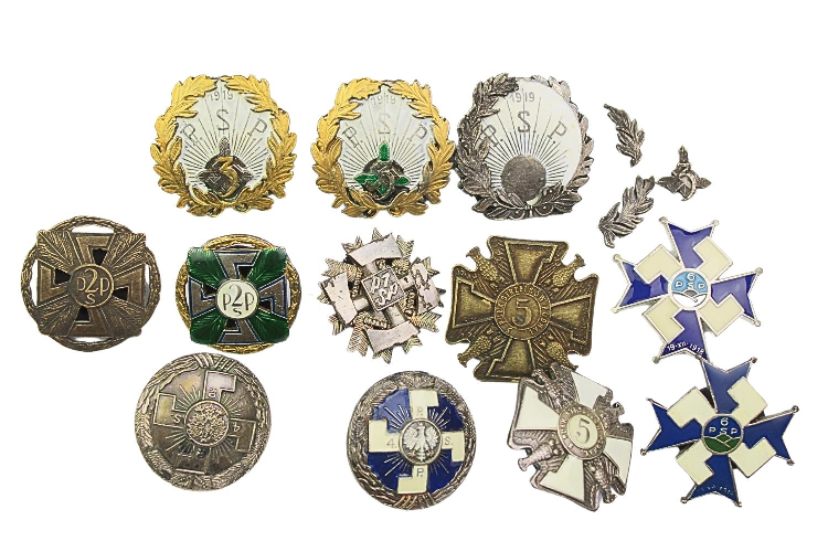 Zestaw kopii odznak II RP Pułki Podhalańskie 