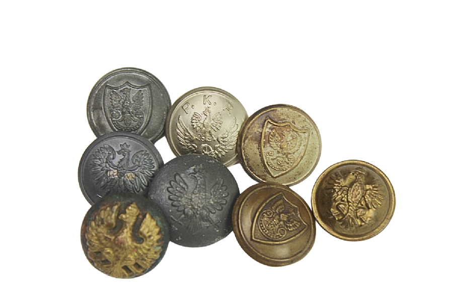 II RP zestaw guzików 
