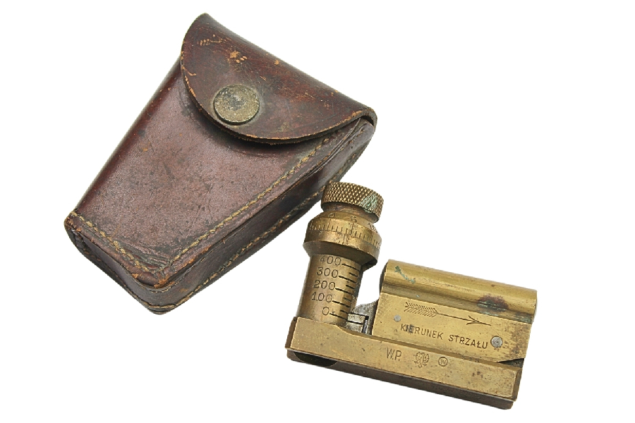 II RP Celownica CKM Hotchkiss „Cel Wilno” z pokrowcem