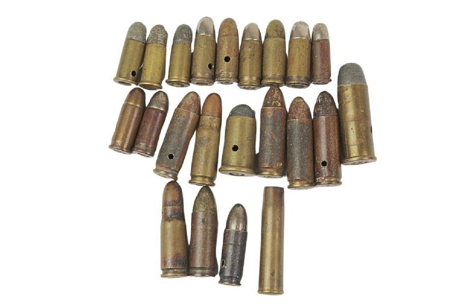 Zestaw amunicji pistoletowej skorupy dekoracyjne