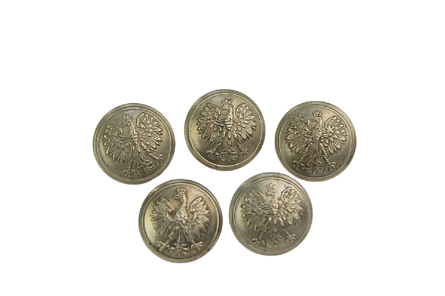 II RP Zestaw guzików wz.28 Grabski Łódź 