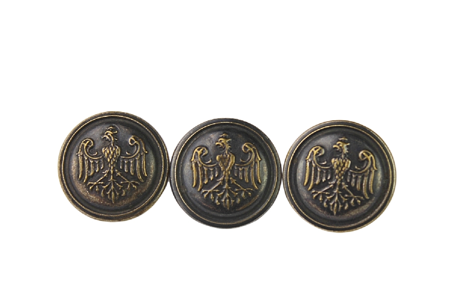 II RP Zestaw guzików milicji Śląska Cieszyńskiego 