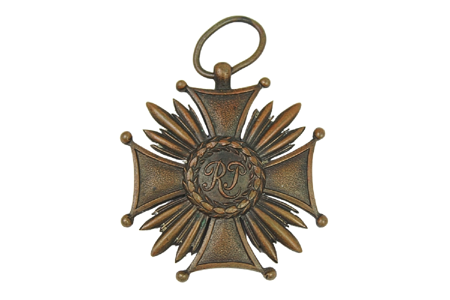 II RP BRĄZOWY KRZYŻ ZASŁUGI RP CIĘTY