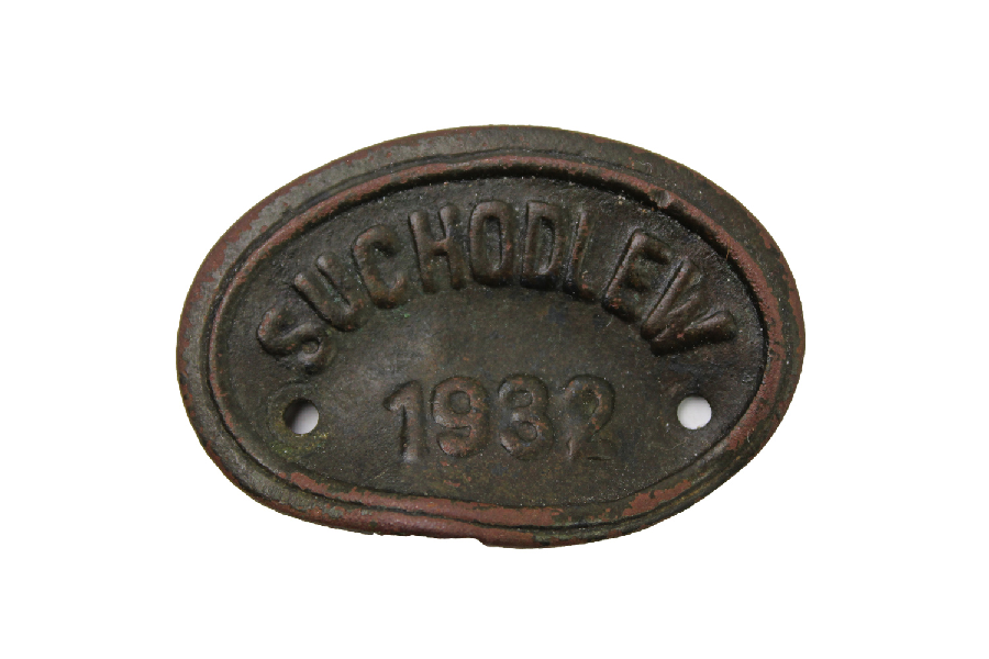 II RP Tabliczka znamionowa Suchodlew 1932