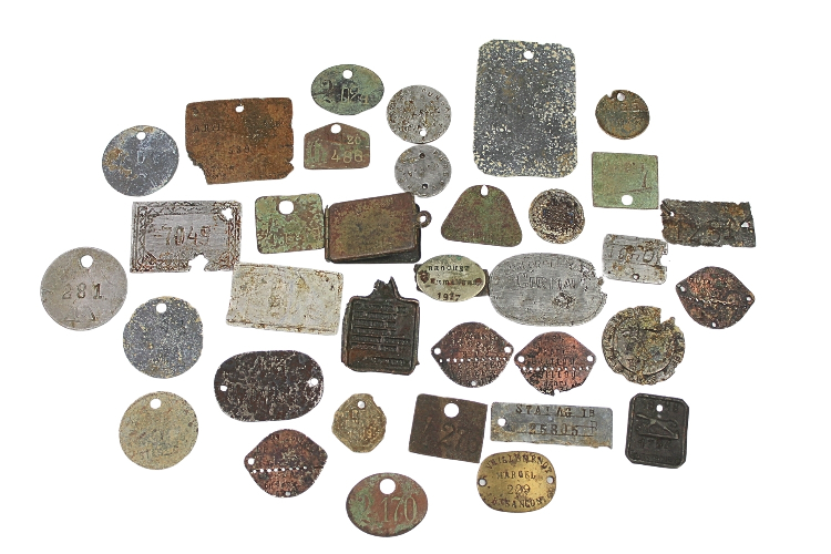 Duży zestaw nieśmiertelników, żetonów