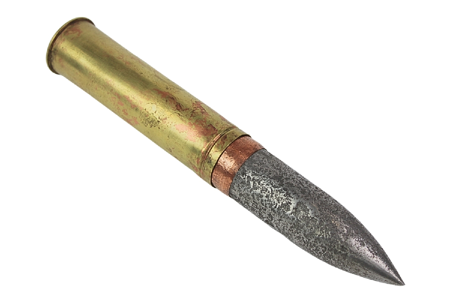 II RP Nabój armata Vickers 40mm wz.28 ORP Wicher skorupa dekoracyjna