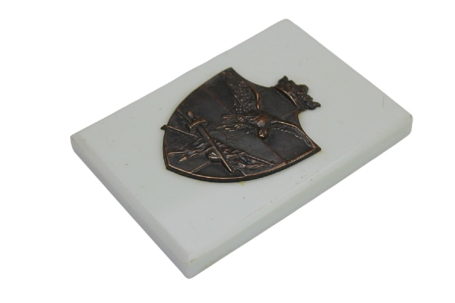 PATRIOTYCZNY PRZYCISK DO PAPIERU Z ODZNAKĄ NKN 1914