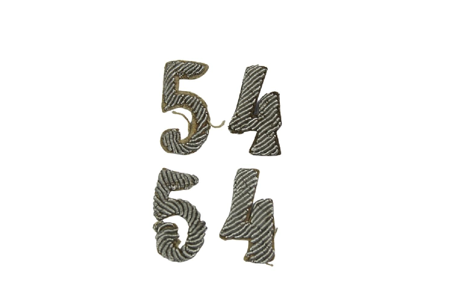 II RP Cyfry z naramienników 54 Pułk piechoty Bajorek