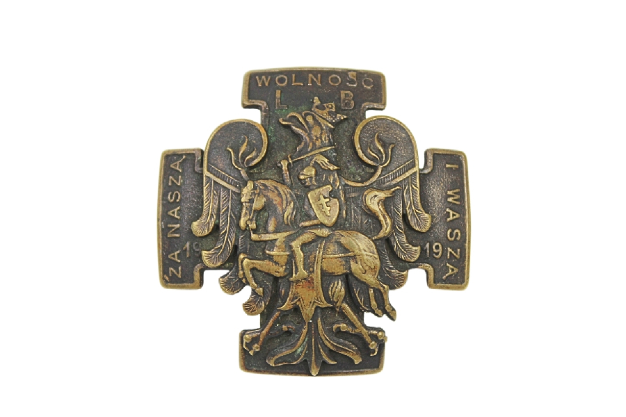 II RP Odznaka dywizja Litewsko-Białoruska „Za naszą wolność i waszą” 1919