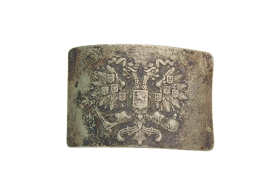 Klamra carska gwardii biały metal