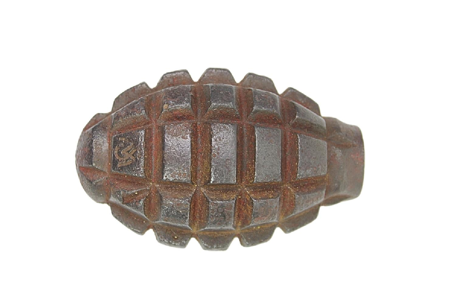 II RP Granat obronny wz.33 Sosnowiec-Modrzejów Skorupa Kolekcjonerska 