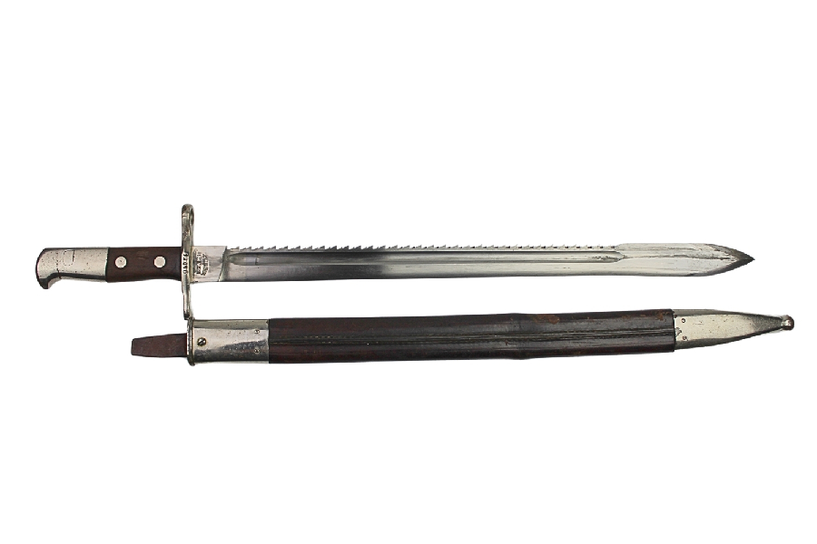 Bagnet Szwajcarski wz.1914 z piłą Waffenfabrik Neuhausen 