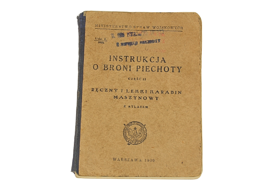 II RP INSTRUKCJA O BRONI PIECHOTY RKM Browning wz.28 I LKM wz.08/15 32 PP